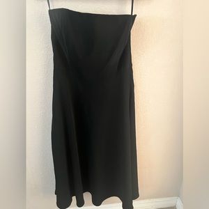 Fit and flare strapless dress